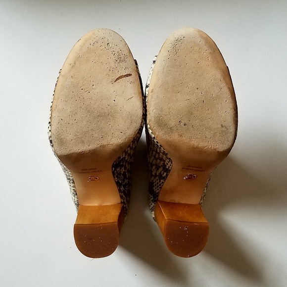 VC Signature Tad Natural Glazed Python Mules - Picture 6 of 7